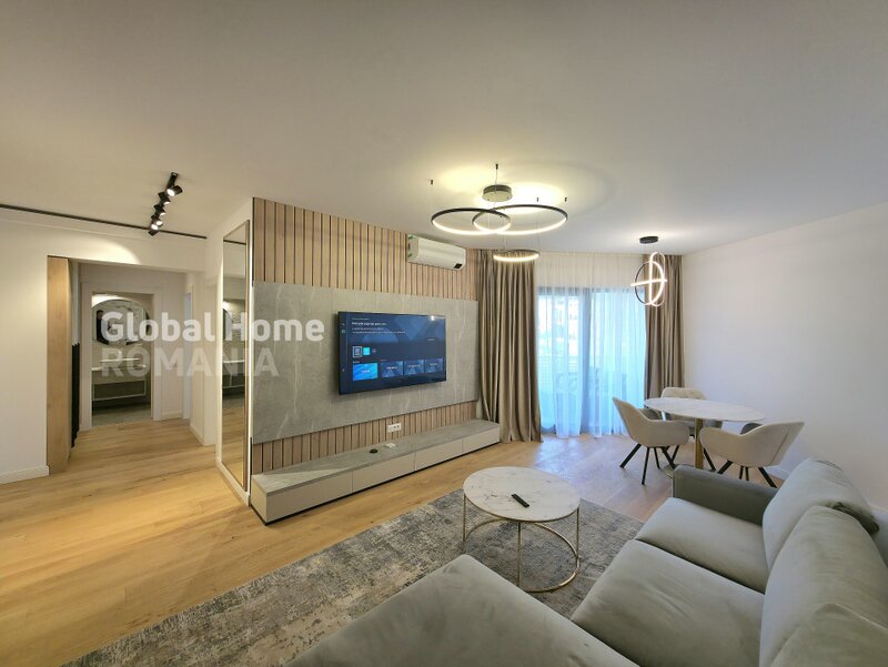 Herastrau park view, 2 rooms, terrace, parking, designer finishes, first rent