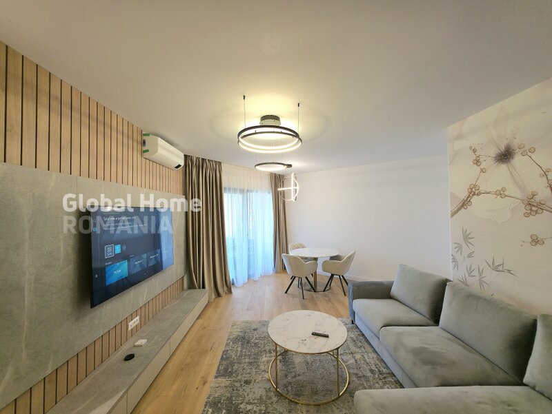 Herastrau park view, 2 rooms, terrace, parking, designer finishes, first rent