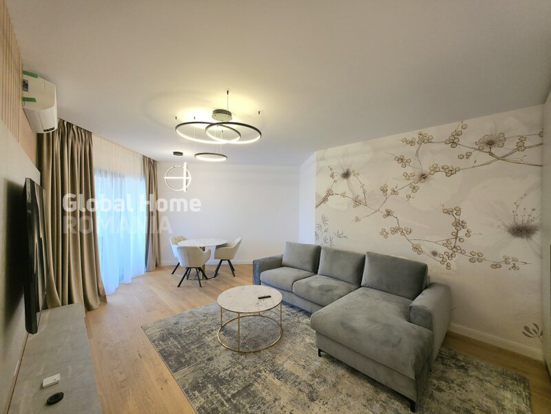 Herastrau park view, 2 rooms, terrace, parking, designer finishes, first rent