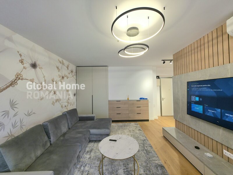 Herastrau park view, 2 rooms, terrace, parking, designer finishes, first rent
