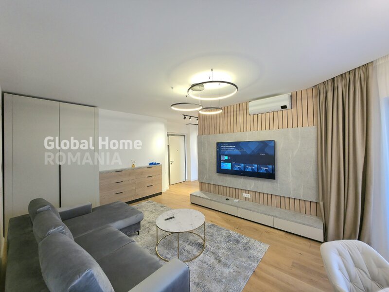 Herastrau park view, 2 rooms, terrace, parking, designer finishes, first rent