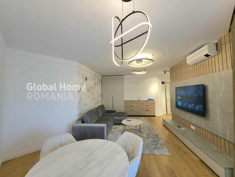 Herastrau park view, 2 rooms, terrace, parking, designer finishes, first rent