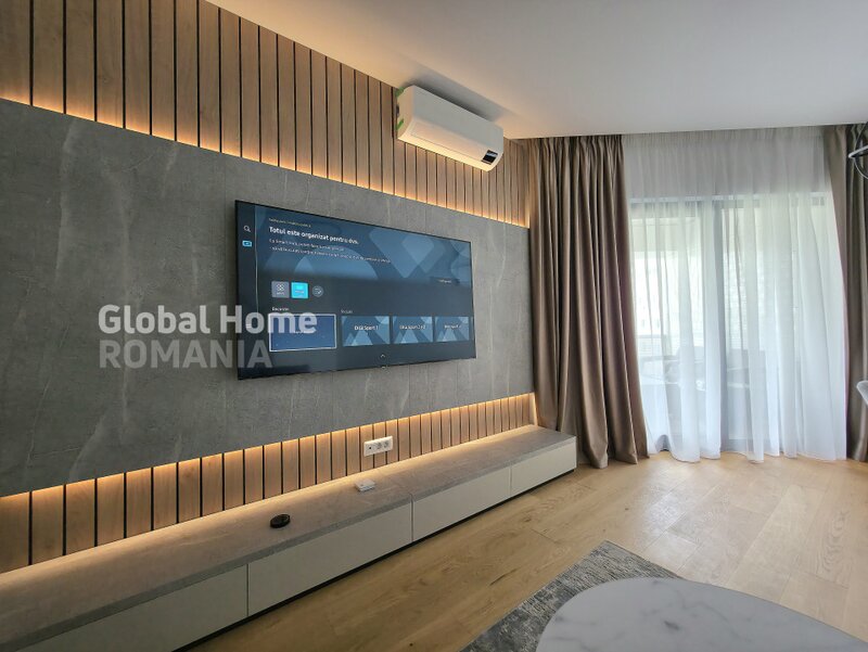 Herastrau park view, 2 rooms, terrace, parking, designer finishes, first rent